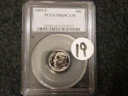 PCGS 1969-S 10 Cent PR69 DCAM