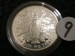 1989 $1 Silver Commemorative - Congress