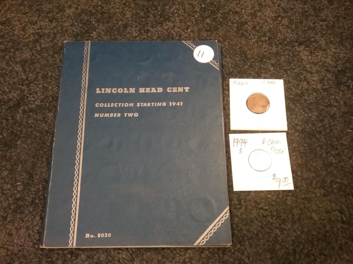Full, plus extra coins, Penny Book…lots of Brilliant Uncirculated ones…comes with….