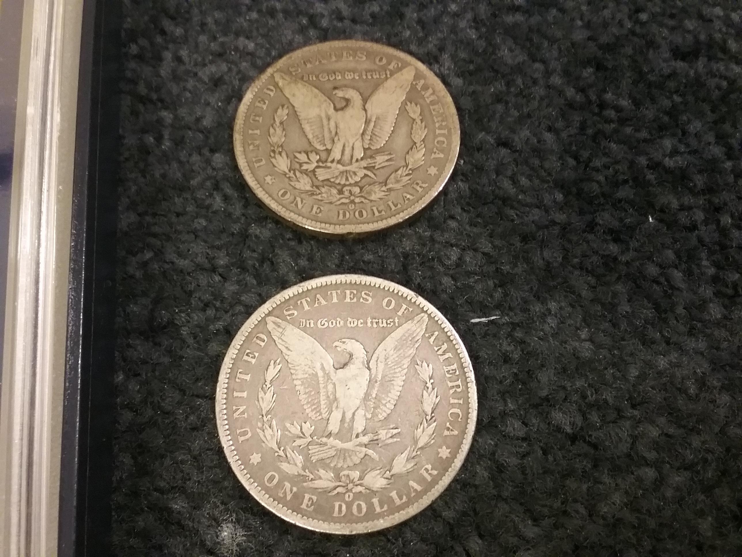 2003 BU State Quarter Set and two Morgan Dollars