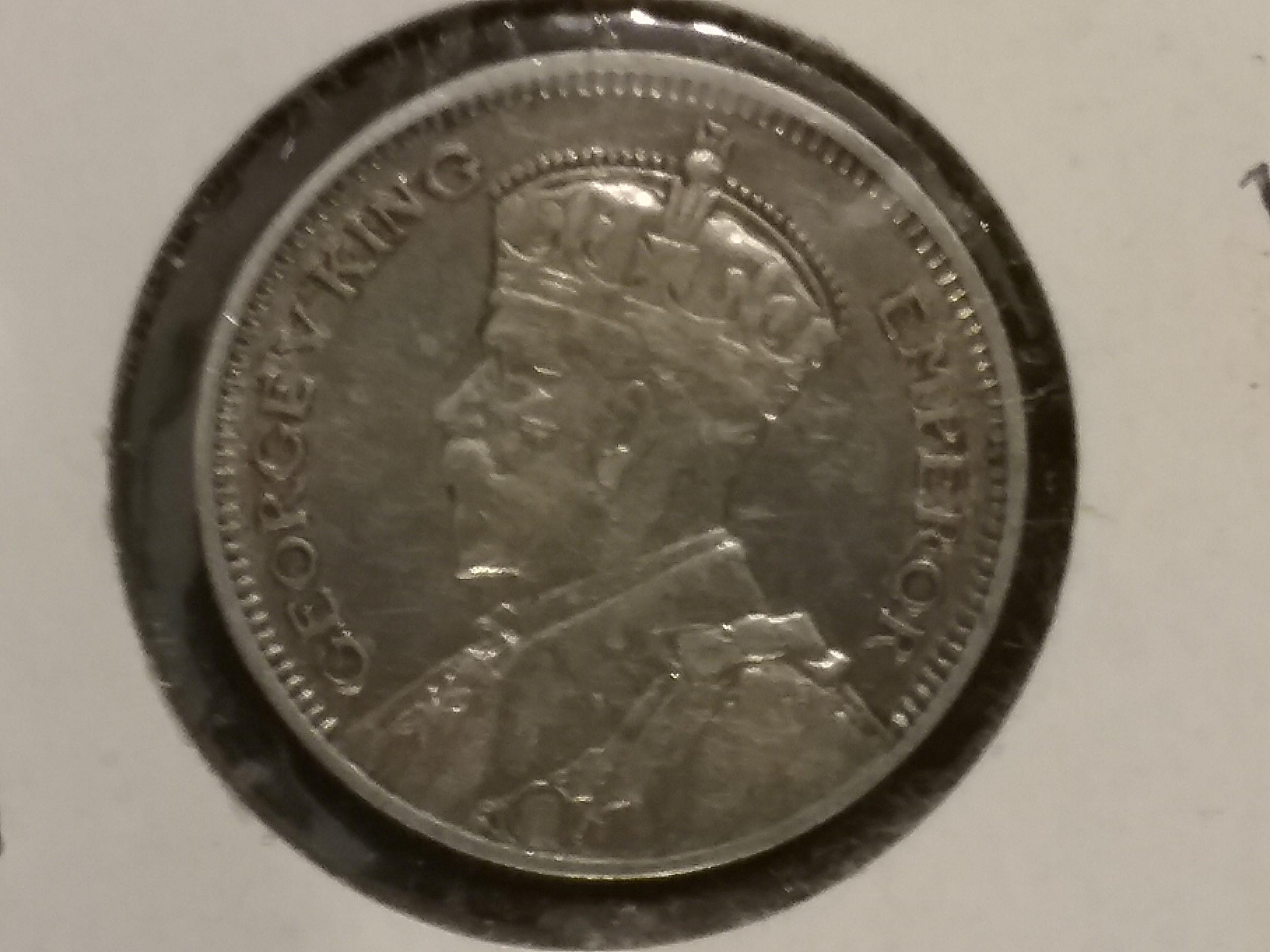 1936 New Zealand Silver 6 pence
