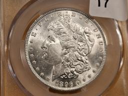 CAC! 1896 Morgan Dollar in Mint State 62