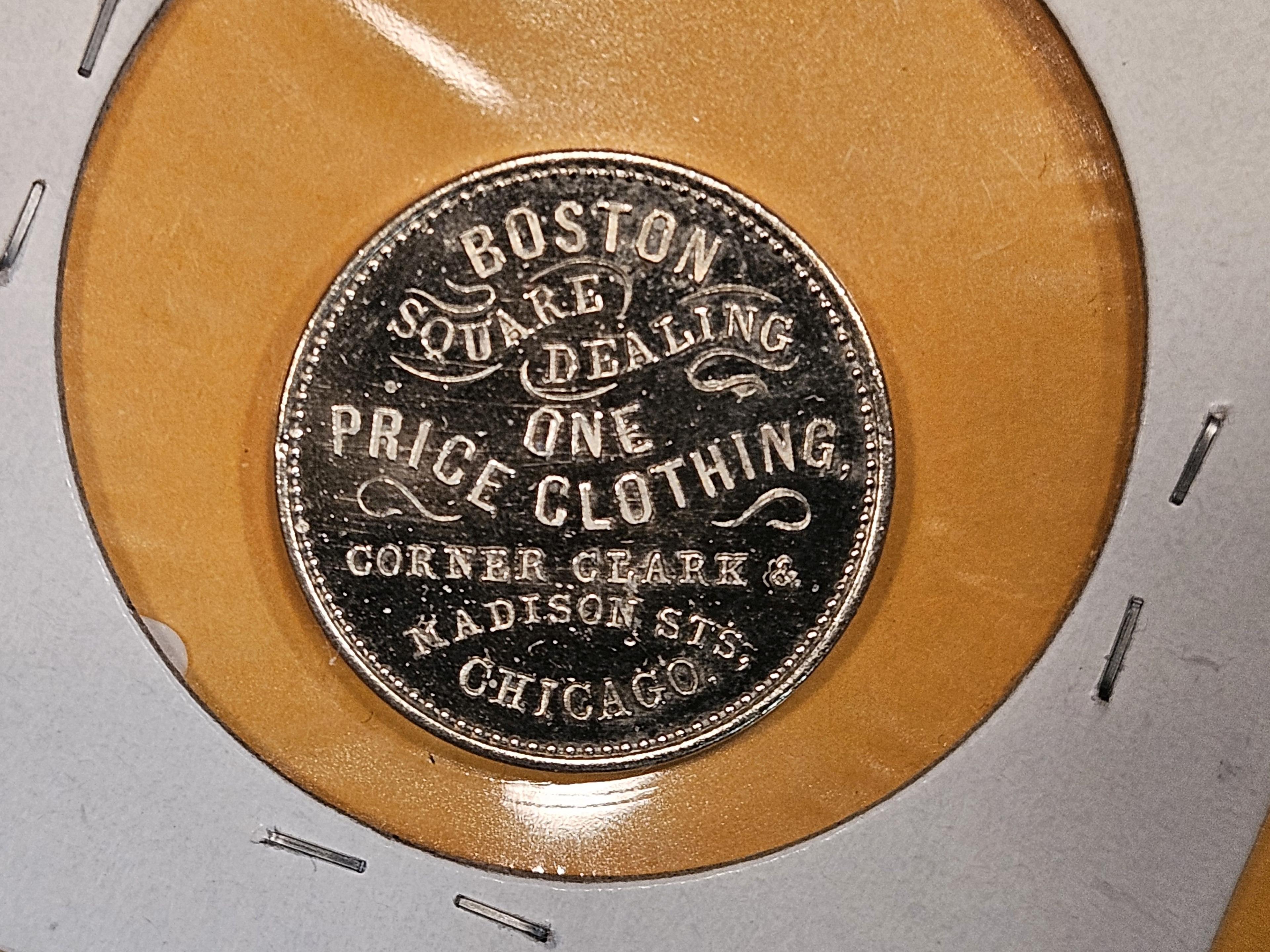 RARE! 1890's Chicago Willoughby, Hill & CO Token