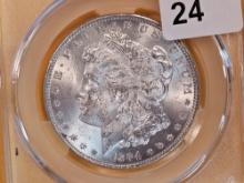 CAC! CAC-graded 1884 Morgan Dollar in Mint State 62