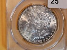 CAC! CAC-graded 1886 Morgan Dollar in Mint State 62