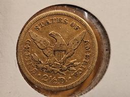 GOLD! Better Date 1851 Gold Liberty Head $2.5 Quarter Eagle