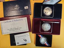 Three Proof Deep Cameo Commemorative US Coins