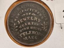 1834 Hard Times Token Merchant's Store Card