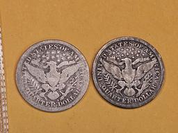 Better 1894 P and 1894-S Barber Quarters