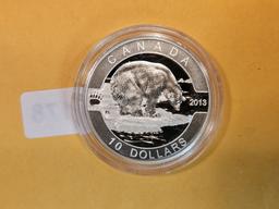 GEM 2013 Canada silver Ten Dollars