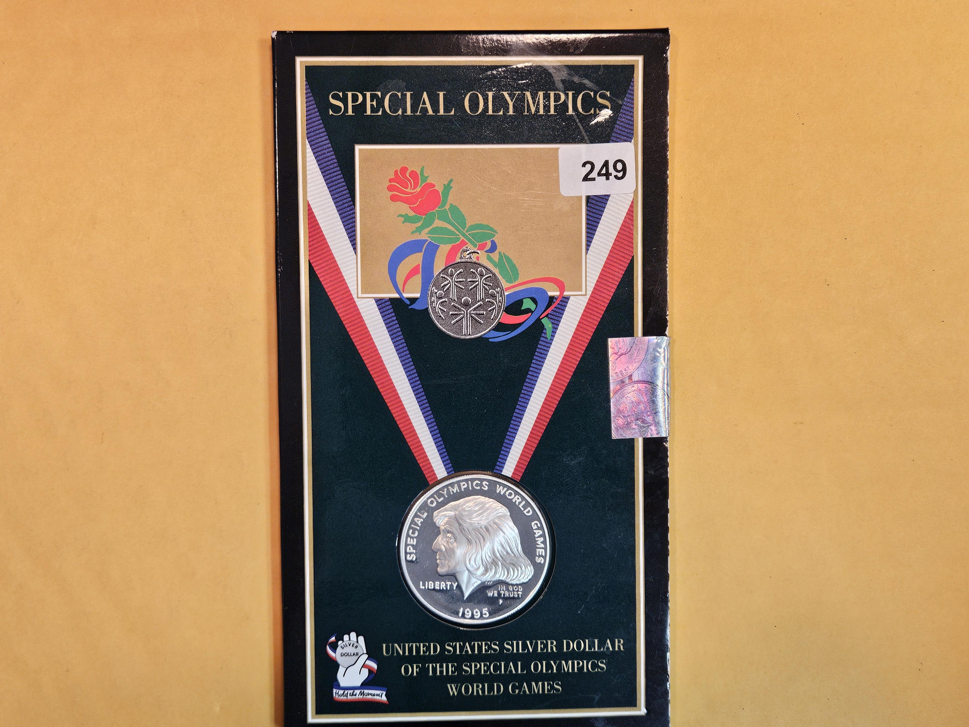 1995-P Special Olympics Proof Deep Cameo Commemorative Silver Dollar