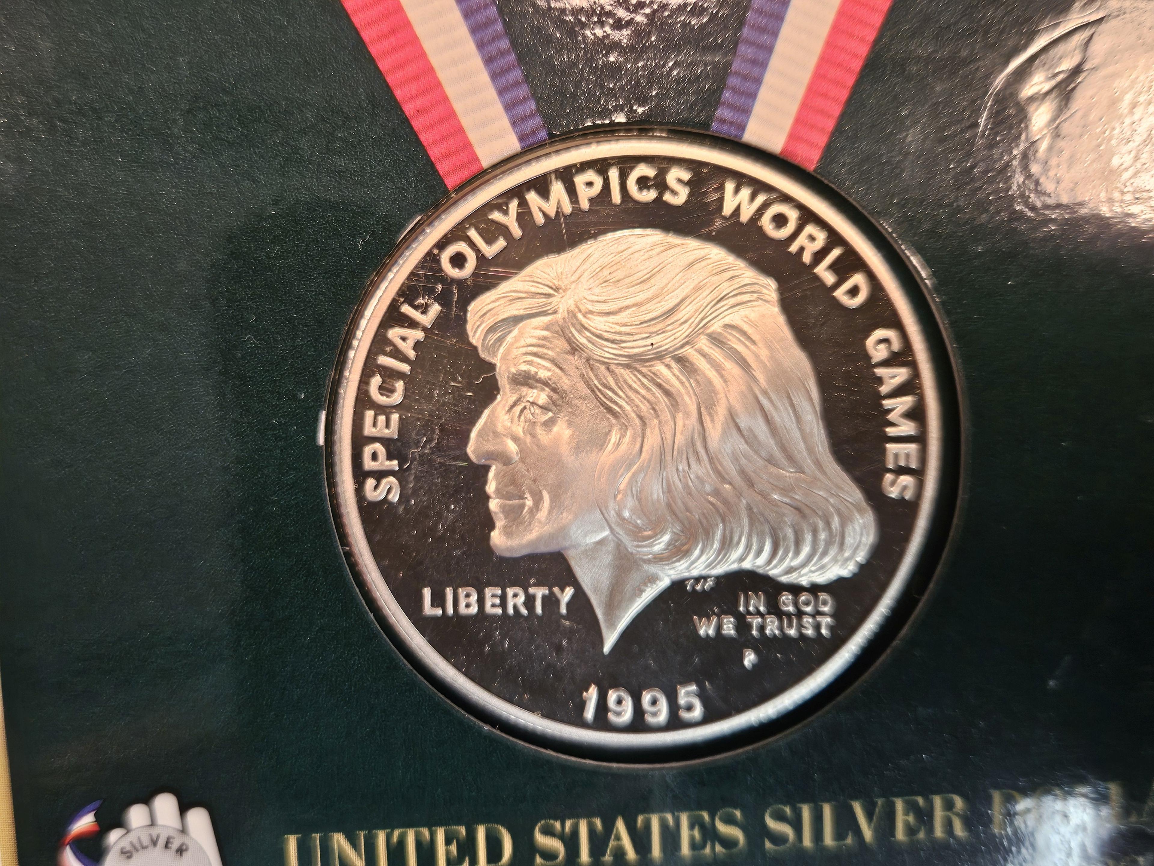 1995-P Special Olympics Proof Deep Cameo Commemorative Silver Dollar