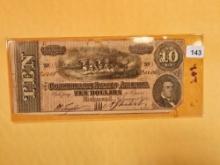 1864 Ten Dollar Confederate States of America
