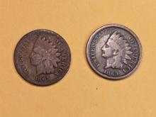 1864 and 1865 Indian Cents