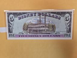 DISNEY DOLLAR! 1987-D Five Dollar in About Uncirculated