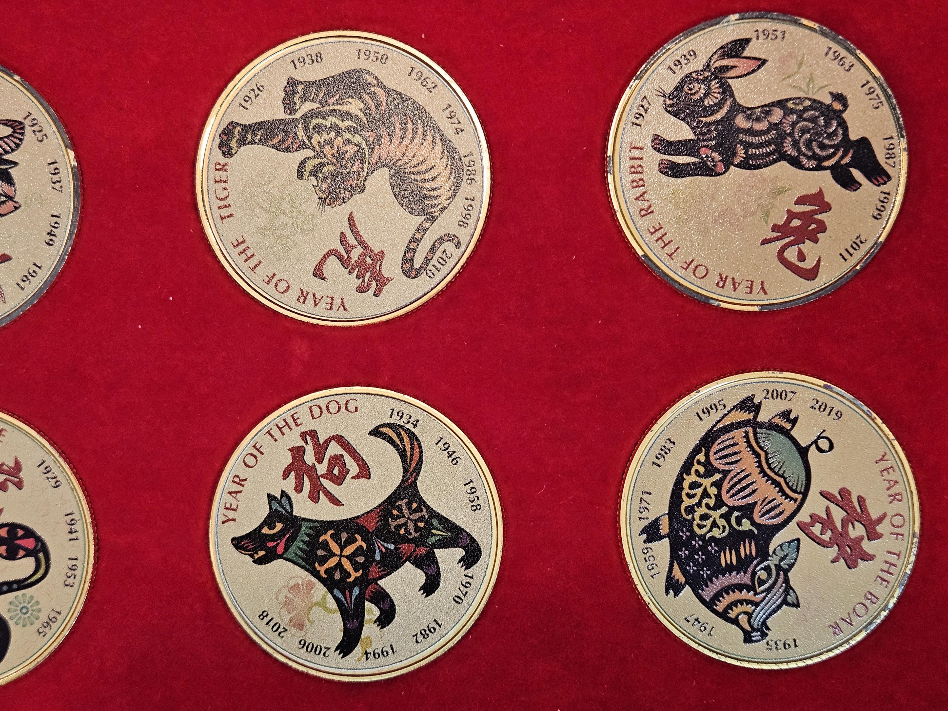 SUPER COOL Twelve SILVER coin Chinese Lunar New Year Collection