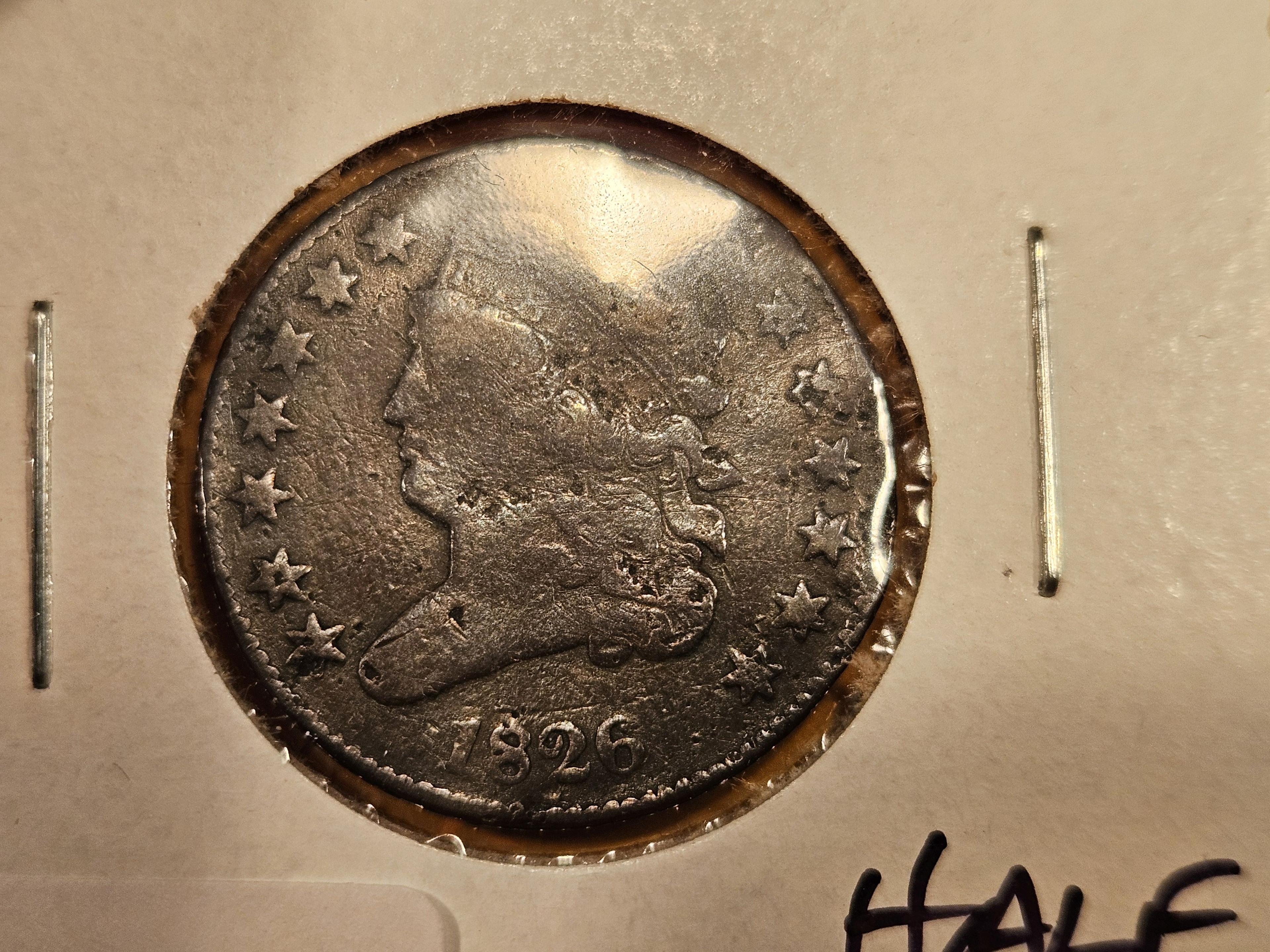1826 Coronet Head Half-Cent