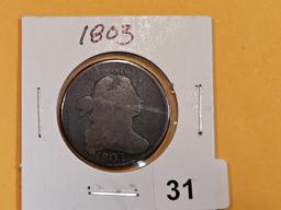 1803 Draped Bust large Cent