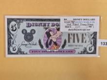 DISNEY DOLLAR! 1987-D Five Dollar in About Uncirculated