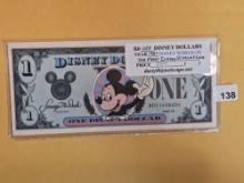 DISNEY DOLLAR! 1987-D One Dollar Uncirculated
