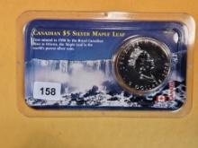 GEM Brilliant uncirculated 2000 Canada Silver Five Dollar