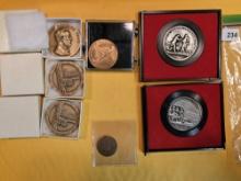 Six Medals and a two-cent pieces