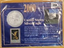 GEM Brilliant Uncirculated 2000 American Silver Eagle