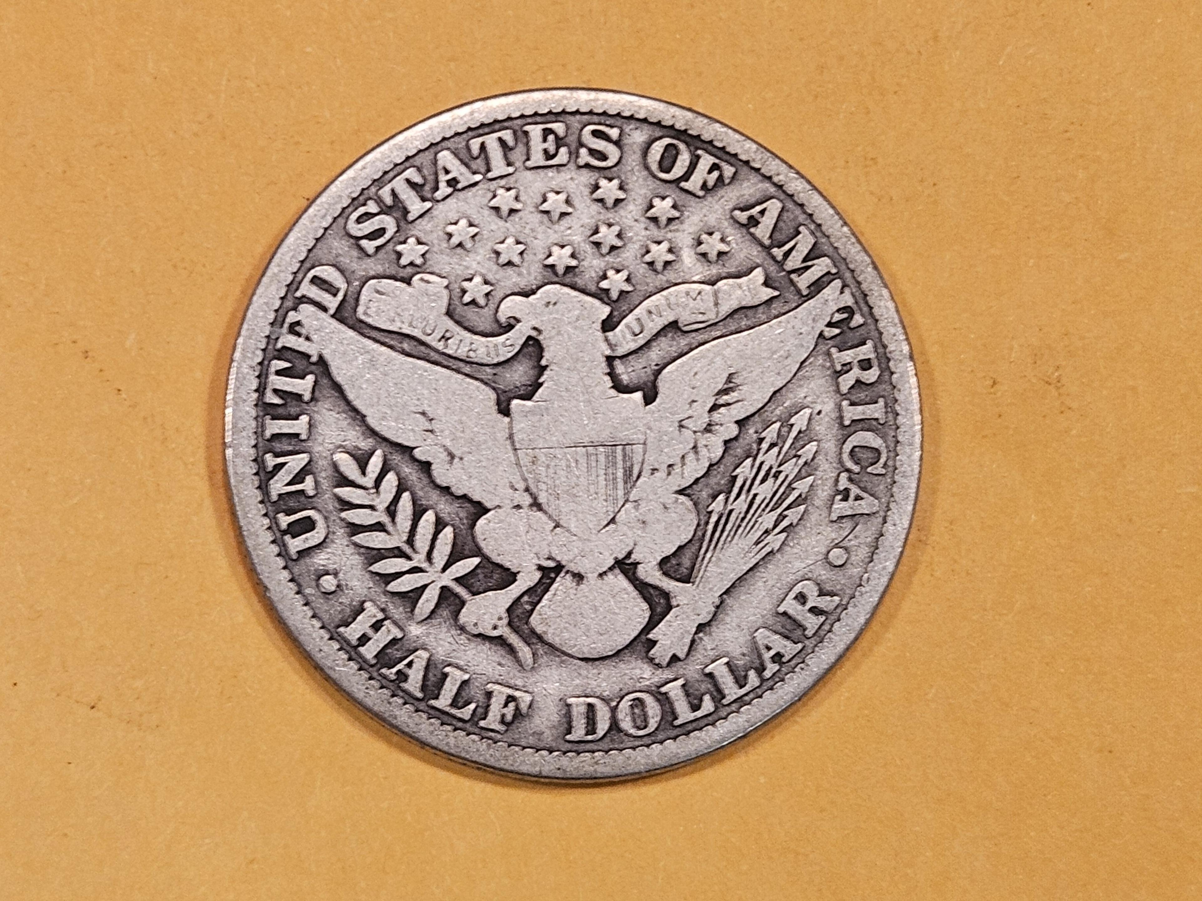 Semi-Key 1915 Barber Half Dollar