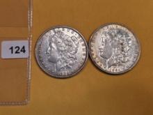 1880 and 1904-O Morgan Dollars