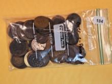 OVER ONE Pound of mixed World Copper Coins