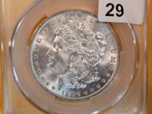 CAC! 1896 Morgan Dollar in Mint State 62