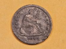 Better Date 1844-O Seated Liberty Quarter