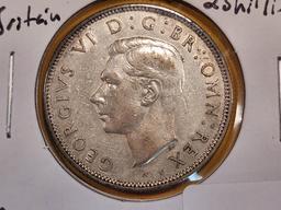 1938 Great Britain silver 2 shillings
