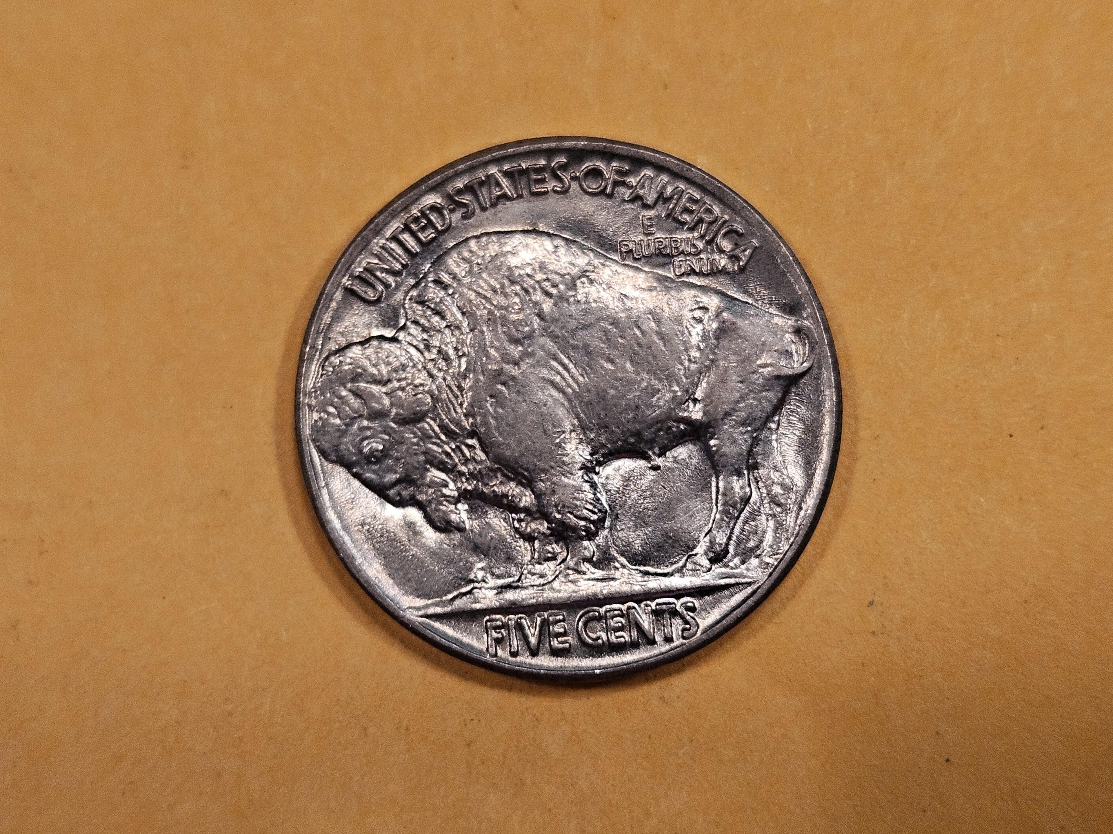 Very Choice Brilliant Uncirculated 1937 Buffalo Nickel