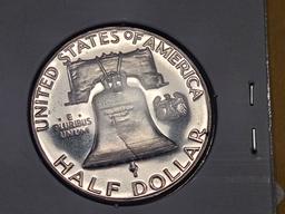 Proof silver 1956 Franklin Half Dollar