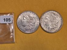 1898 and 1900 Morgan Dollars