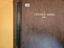 Three pretty full Lincoln Wheat cent albums