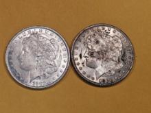 1882 and 1880-S Morgan Dollars