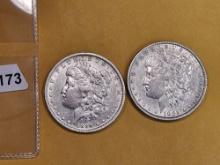 1889-O and 1885 Morgan Dollars