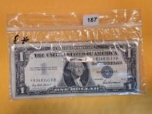 Eight Series 1957 one Dollar Silver Certificates