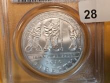 PERFECT! PCGS 2010-W Disabled Veterans Commemorative Silver Dollar in Mint State 70