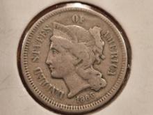 1866 Three Cent Nickel