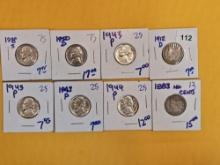 Eight great mixed Nickels