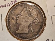 1870 Canada silver 50 cents