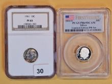Two GEM PCGS & NGC Graded silver Roosevelt Dimes