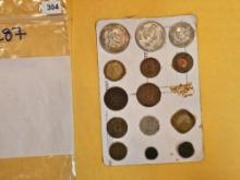 Fourteen coins from India