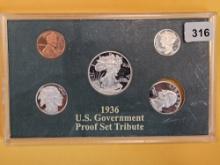 1936 Silver Proof Tribute set