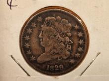 1829 Classic Head Half-Cent