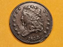 1833 Classic Head half-cent
