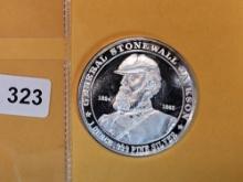 One Troy Ounce .999 fine silver art round